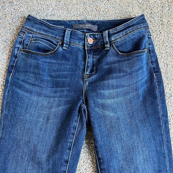 The Limited Curvy Straight Leg Jeans Low Rise Stretch Denim Medium Wash Womens 2 - Picture 2 of 7